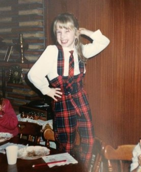 10 year old Heidi Plaid Suit